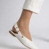 Λευκά μυτερά slingback