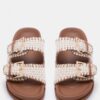Flatform Sandals με Tweed Υφή