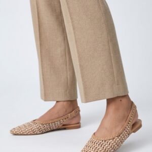 slingback ψάθινα μπεζ