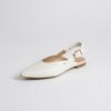 Λευκά μυτερά slingback