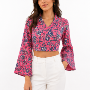Κρουαζε crop top floral