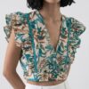 floral crop top