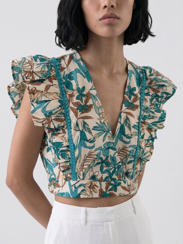 floral crop top