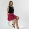 Γυναικεία Δερμάτινα Lace-Up Flat Σανδάλια Croco – Ταμπά