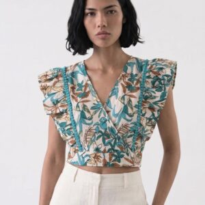 floral crop top