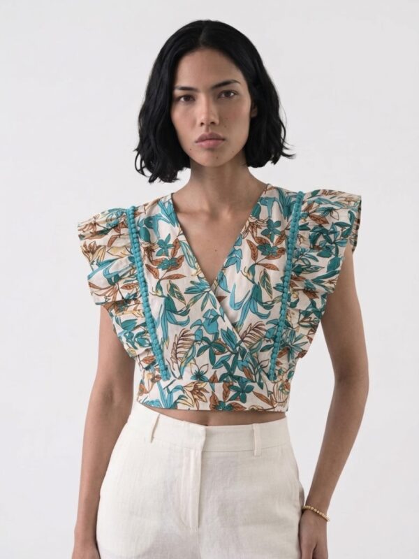 floral crop top